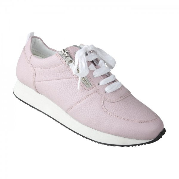 NADJA Damen Sneaker – Weite H, Echtleder/Stretch, Rosa