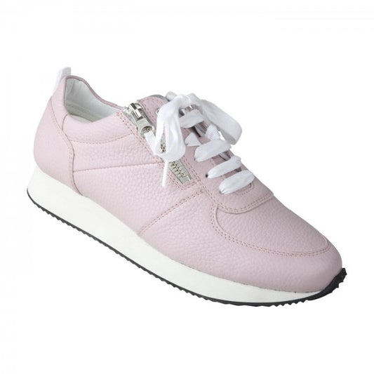 NADJA Damen Sneaker – Weite H, Echtleder/Stretch, Rosa