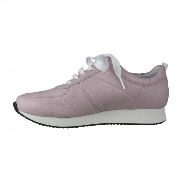 NADJA Damen Sneaker – Weite H, Echtleder/Stretch, Rosa