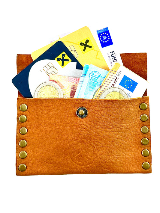 GELDBÖRSE – Unisex, Hirschleder, Senfgelb