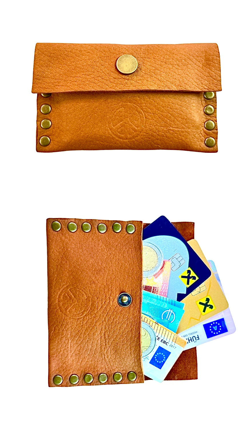 GELDBÖRSE – Unisex, Hirschleder, Senfgelb