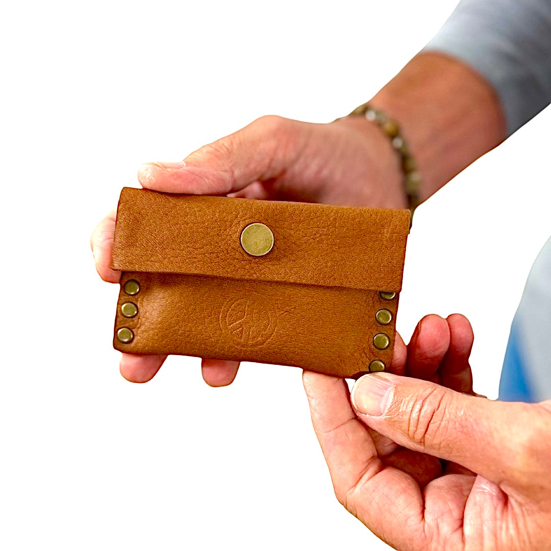 GELDBÖRSE – Unisex, Hirschleder, Senfgelb