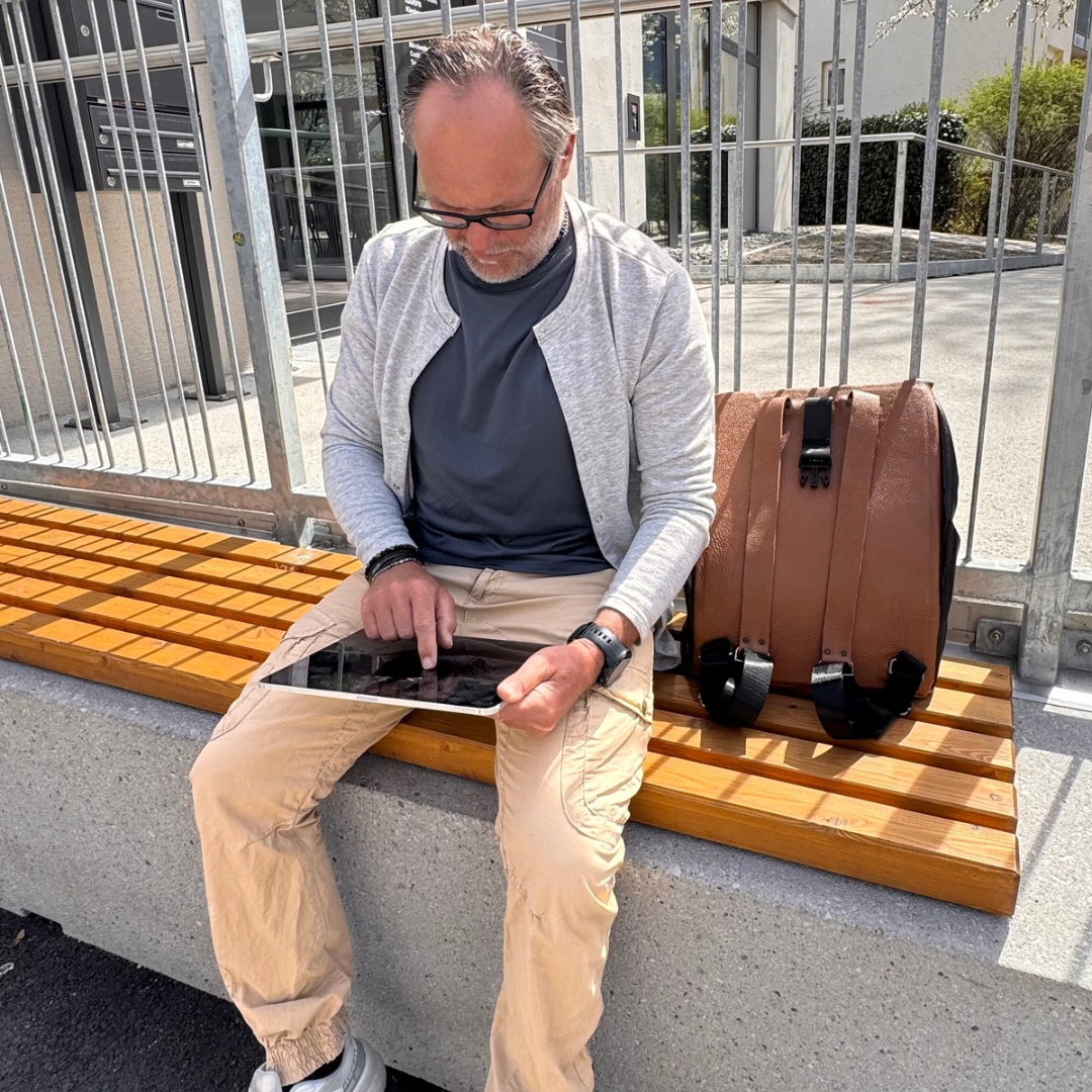 RUCKSACK Hirschleder Handgemacht, braun