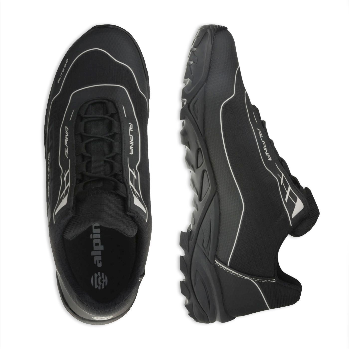 GIL Unisex Schnürer – Weite H, Synthetik/Vibram-Sohle, Schwarz