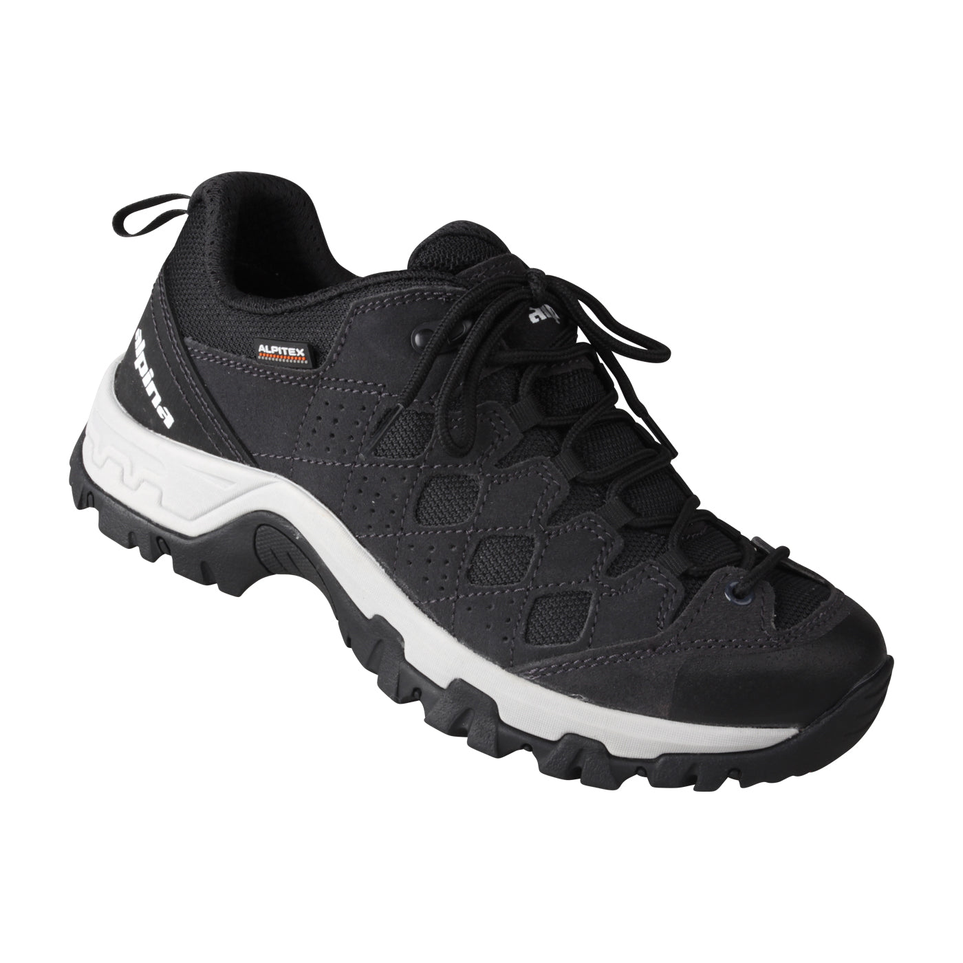 DAN LOW Wanderschuh – Weite H, Echtleder/Alpitex-Membran, Schwarz