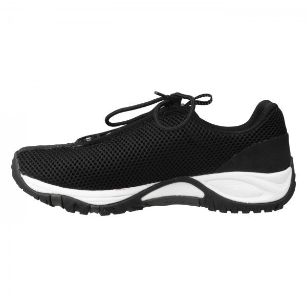 CHARLIE Unisex Schnürer – Weite H, Mesh/Synthetik, Schwarz