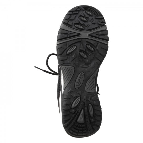 CHARLIE Unisex Schnürer – Weite H, Mesh/Synthetik, Schwarz