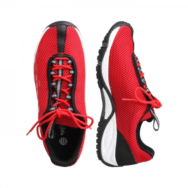 CHARLIE Unisex Schnürer – Weite H, Mesh/Synthetik, Rot