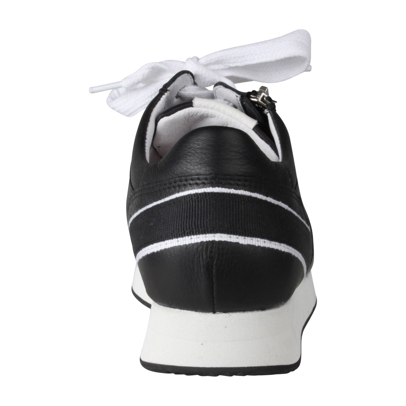 NIKA Damen Sneaker – Weite H, Nappaleder, schwarz