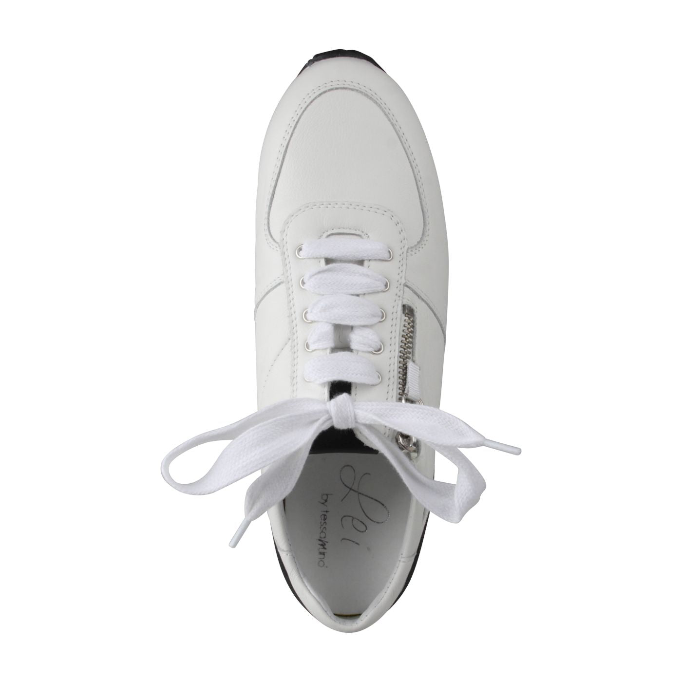 NIKA Damen Sneaker – Weite H, Nappaleder, weiß