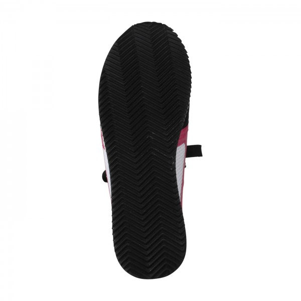 NELE Damen Sneaker – Mesh/Leder, Weite H, Pink