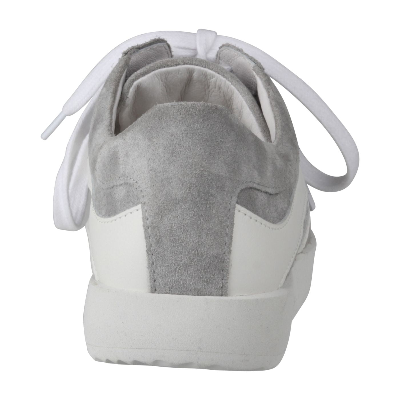 NORA Damen Sneaker – Velourleder, Weite H, Grau