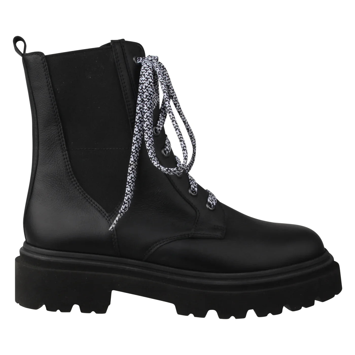 FRIZZI Damen Stiefel – Weite H, Echtleder/Warmfutter, Schwarz