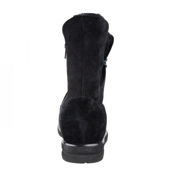 FRANKA Damen Stiefel – Weite H, Echtleder/Lammfellfutter, Schwarz