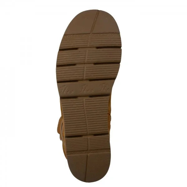 FRANKA Damen Stiefel – Weite H, Echtleder/Lammfellfutter, Camel