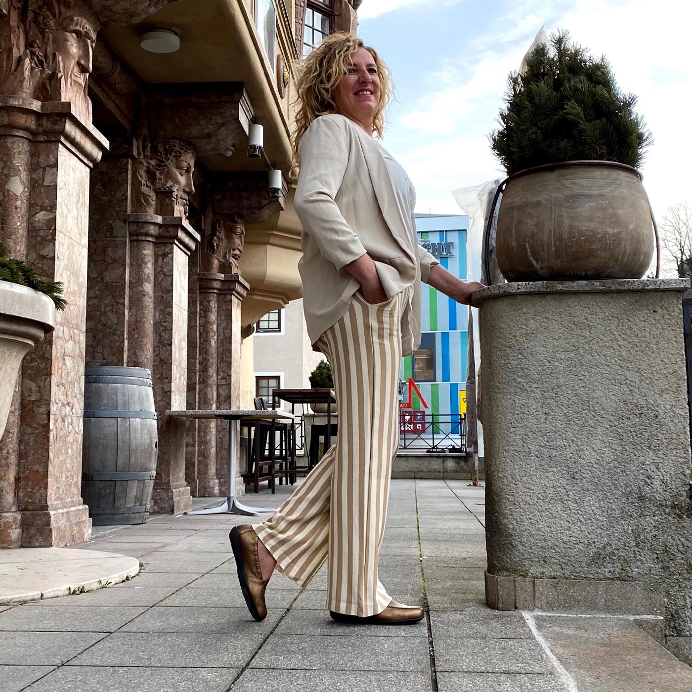 AURELIA Damen Mokassin – Hirschleder, Weite H, weich, Braun