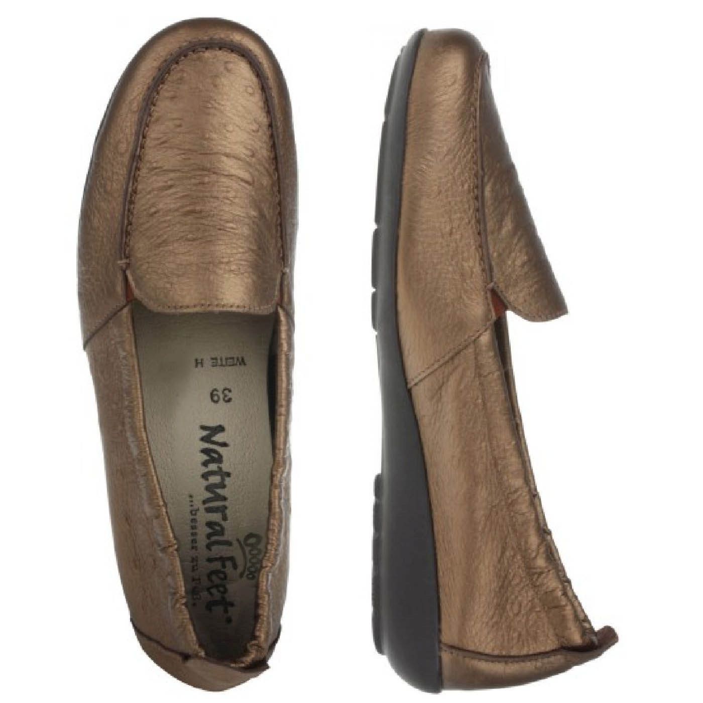 AURELIA Damen Mokassin – Hirschleder, Weite H, weich, Braun