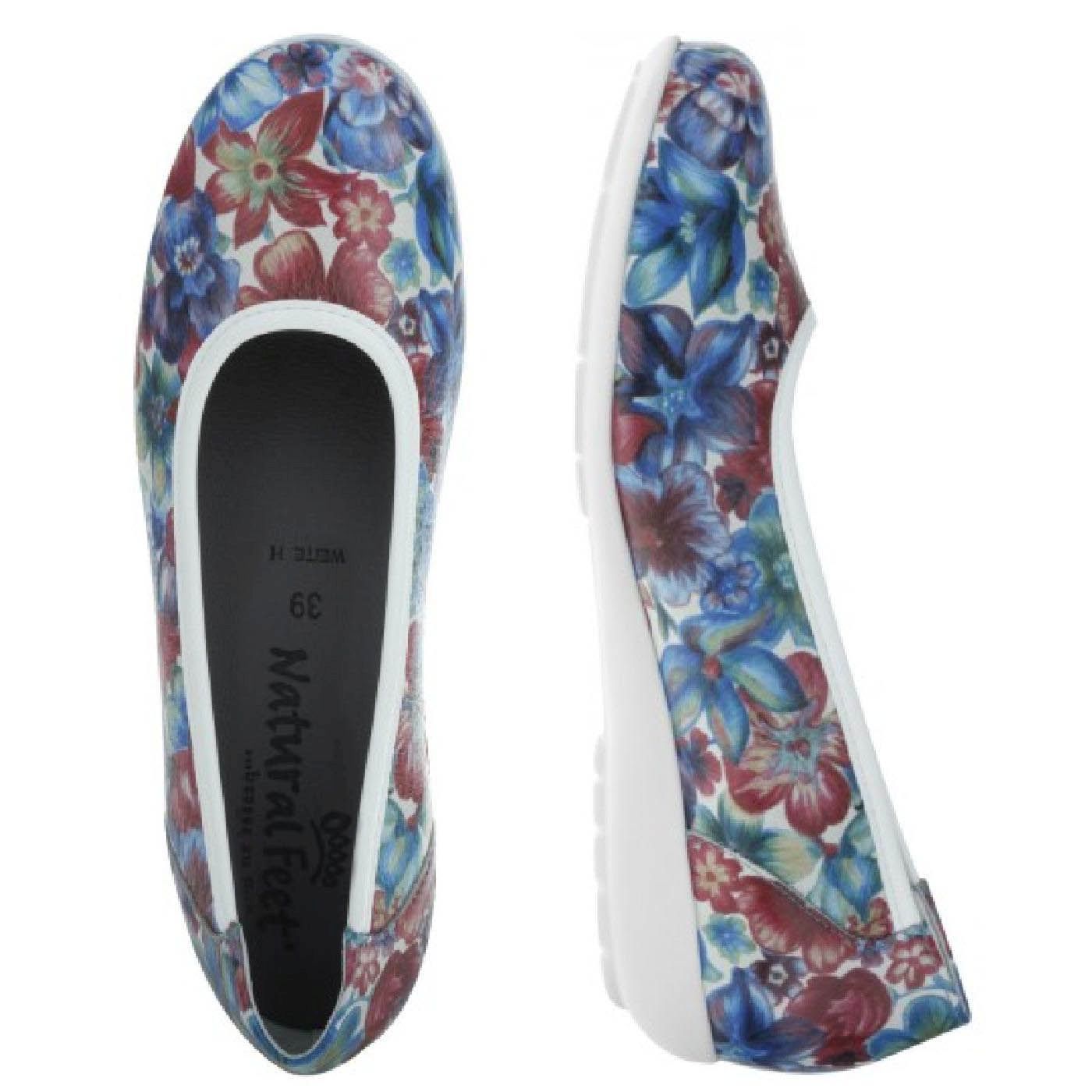 CAROLA Damen Ballerina – Hirschleder, Weite H, weich, Weiß