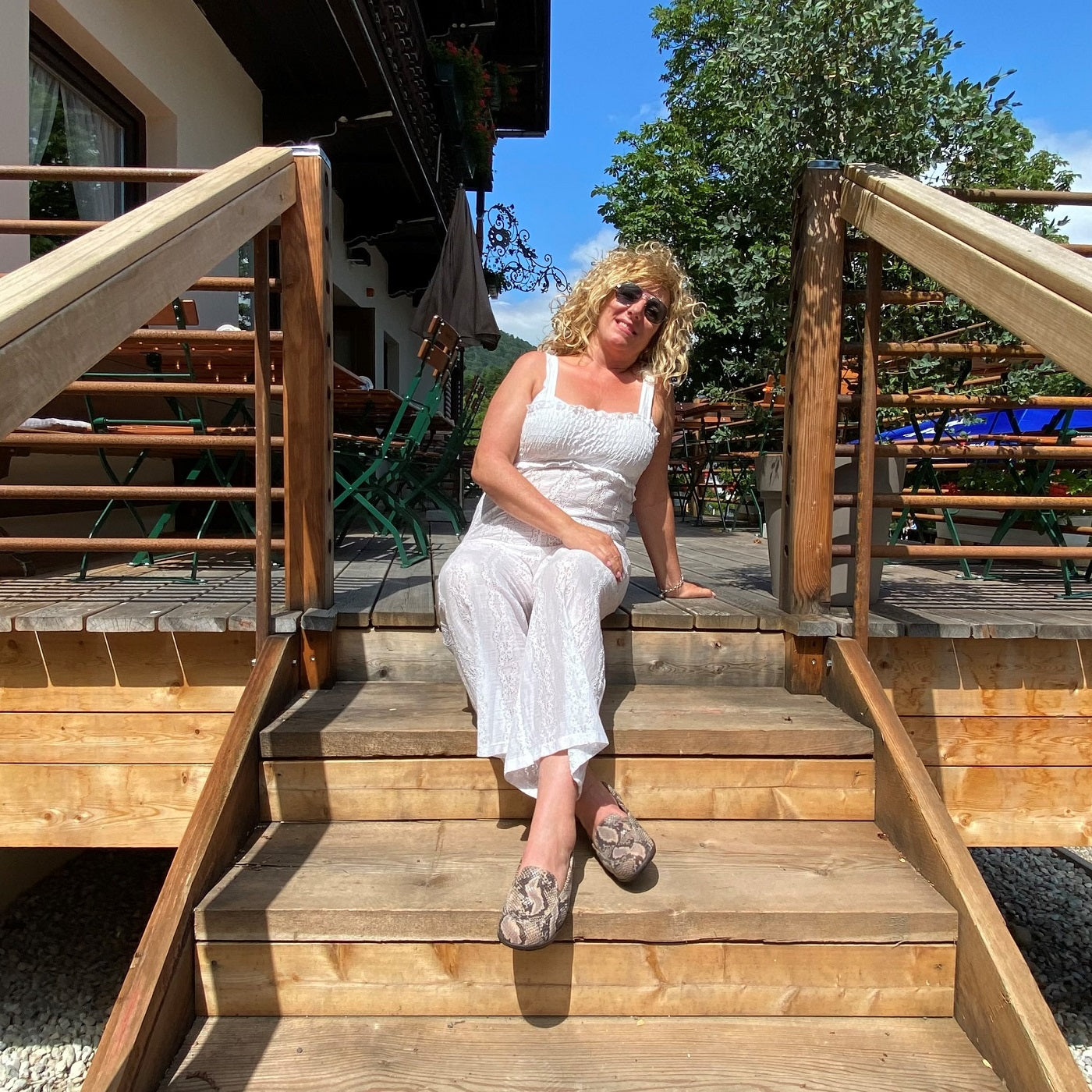 MATILDA Damen Mokassin - Stretchmaterial, Weite H, weich, Beige