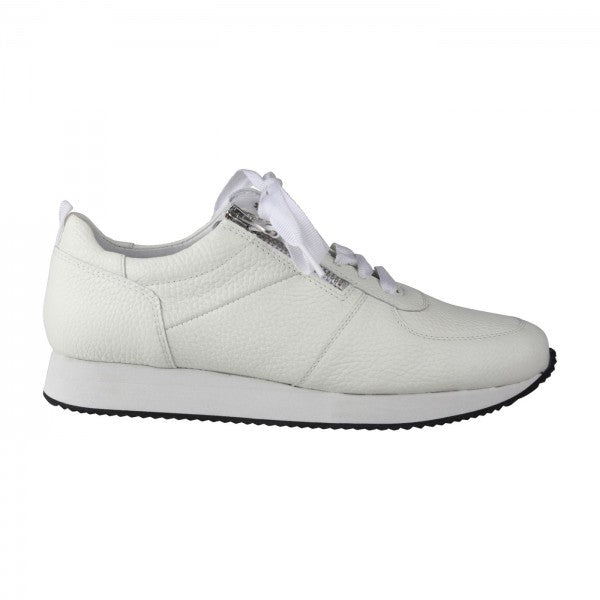 NADJA Damen Sneaker – Weite H, Echtleder/Stretch, Weiß
