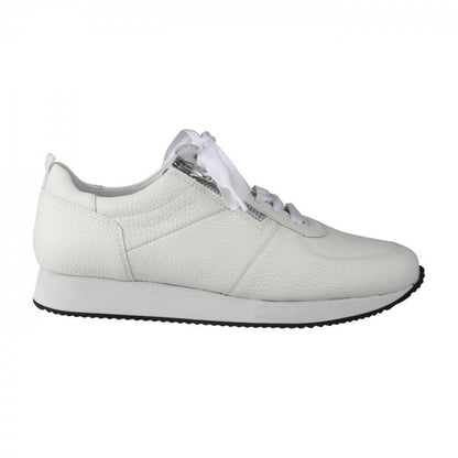 NADJA Damen Sneaker – Weite H, Echtleder/Stretch, Weiß