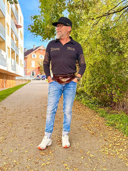 BAUCHTASCHE – Umhängetasche, Unisex, braun