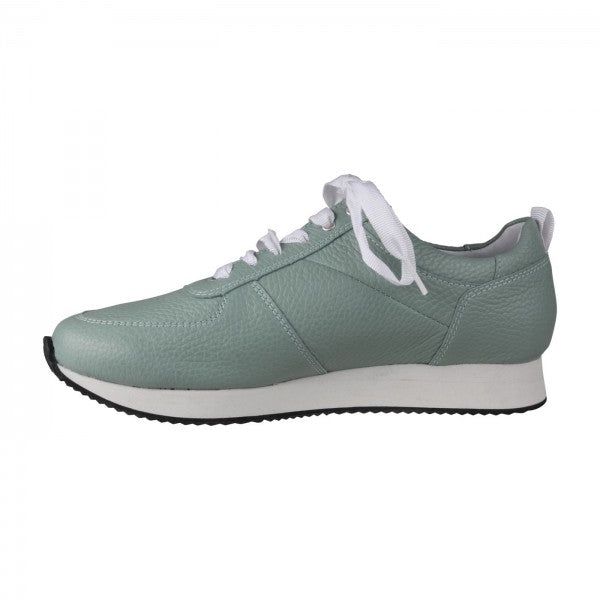 NADJA Damen Sneaker – Weite H, Echtleder/Stretch, Hellgrün