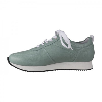 NADJA Damen Sneaker – Weite H, Echtleder/Stretch, Hellgrün