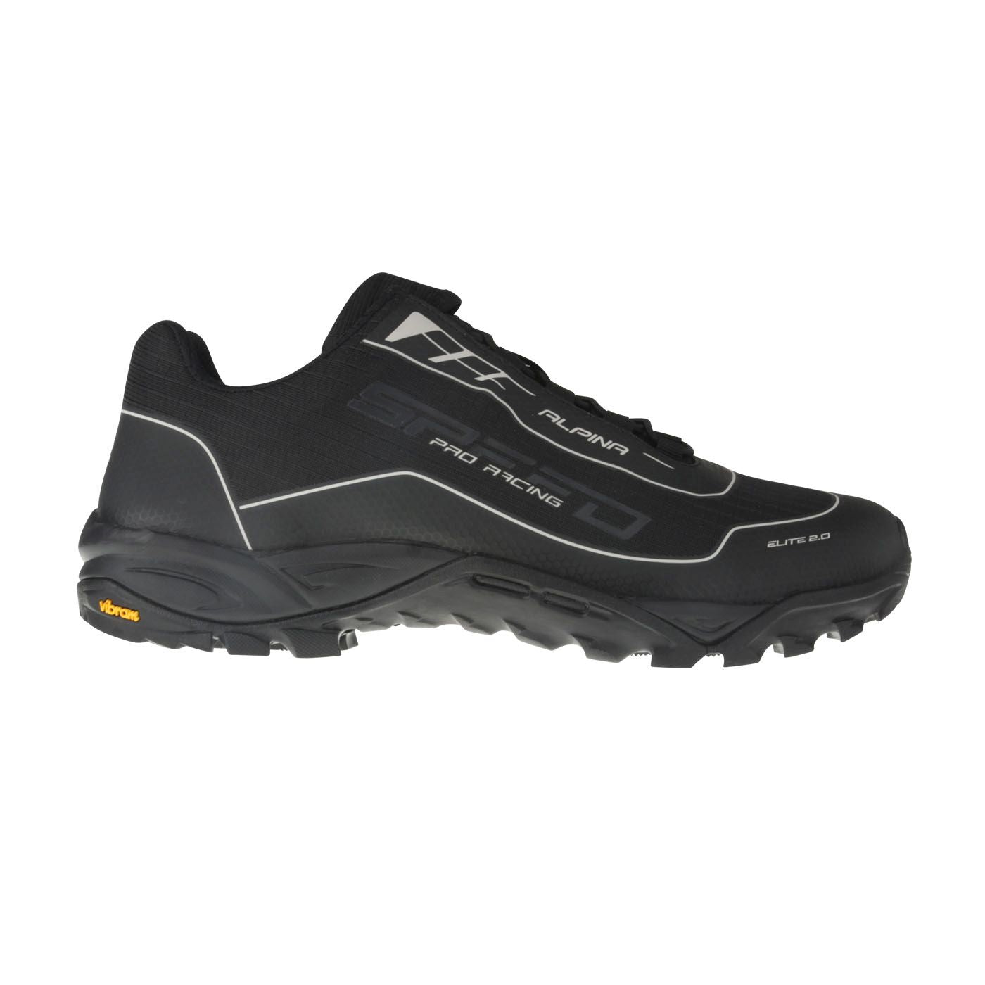 GIL Unisex Schnürer – Weite H, Synthetik/Vibram-Sohle, Schwarz
