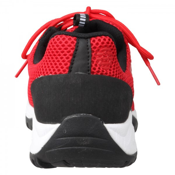 CHARLIE Unisex Schnürer – Weite H, Mesh/Synthetik, Rot