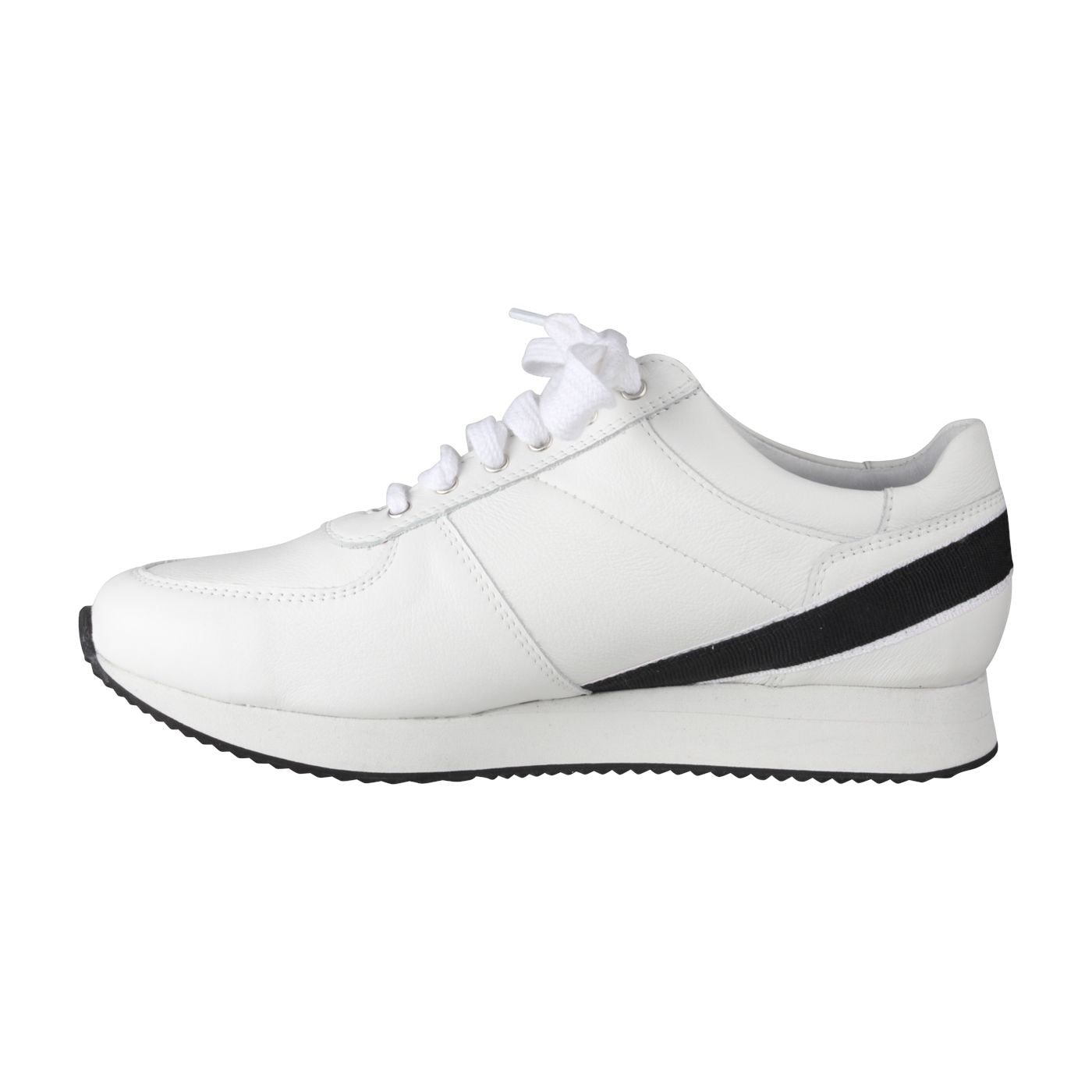 NIKA Damen Sneaker – Weite H, Echtleder/Textilfutter, weiß