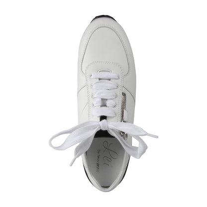 NIKA Damen Sneaker – Weite H, Echtleder/Textilfutter, weiß