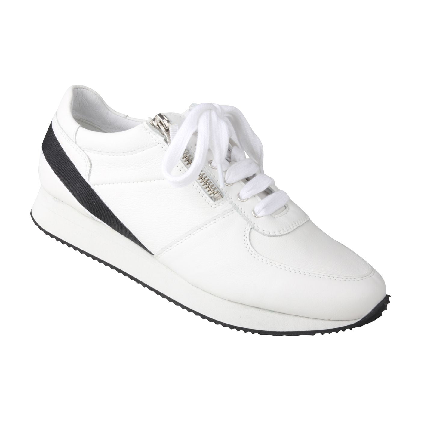 NIKA Damen Sneaker – Weite H, Echtleder/Textilfutter, weiß