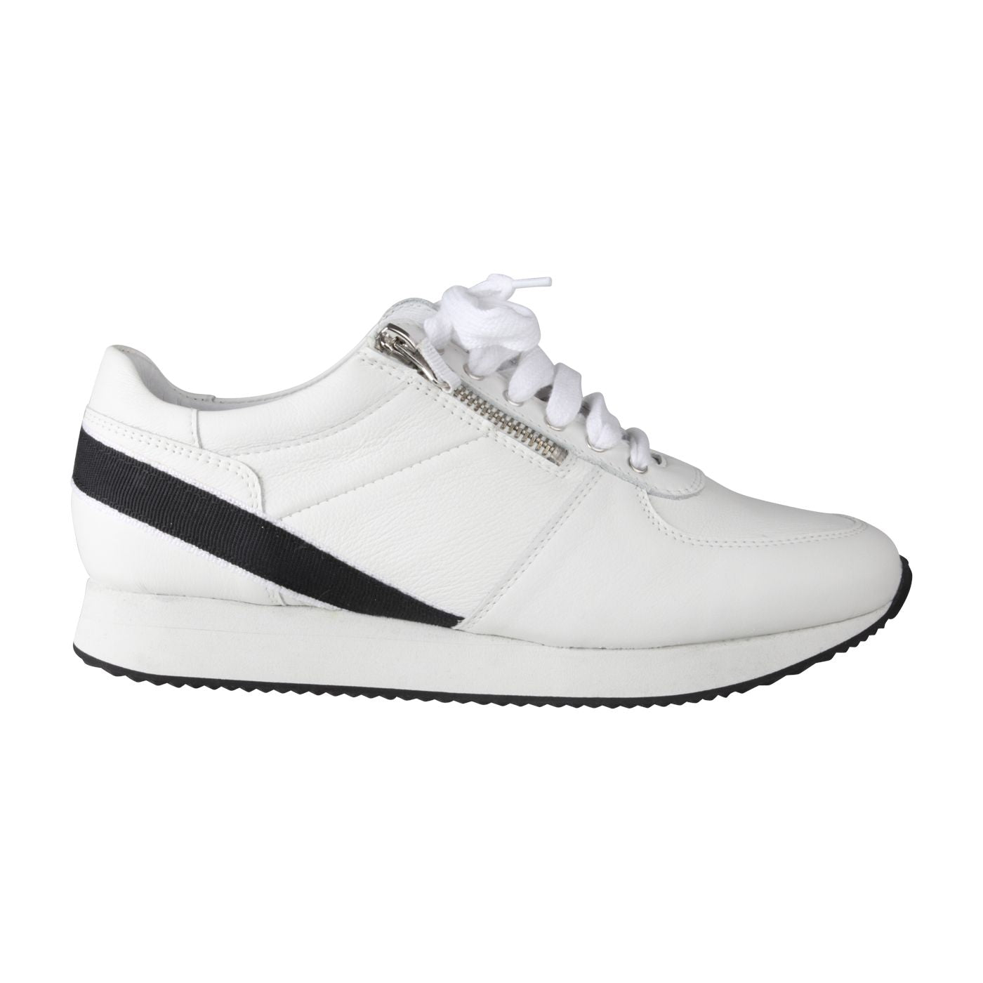 NIKA Damen Sneaker – Weite H, Echtleder/Textilfutter, weiß