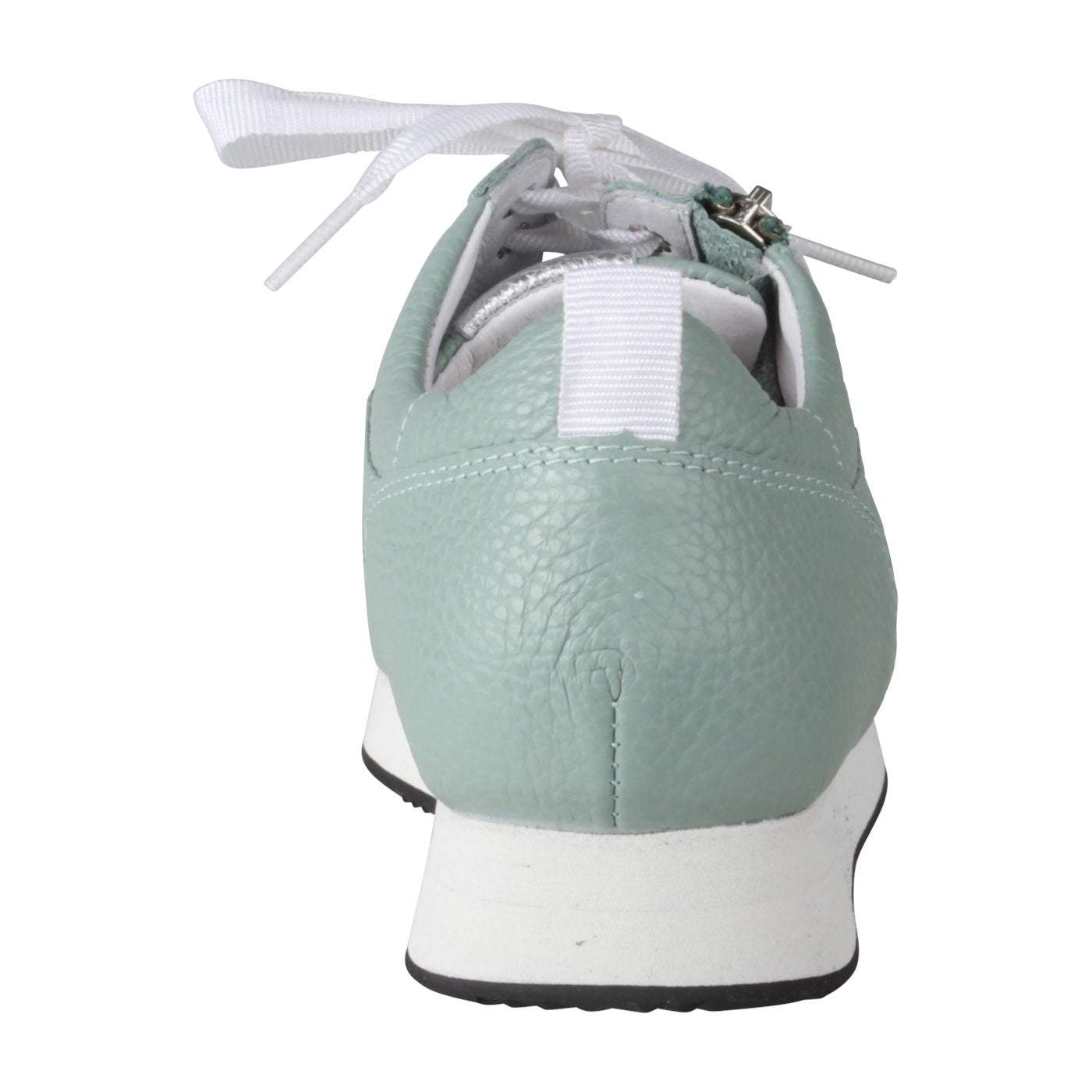 NADJA Damen Sneaker – Weite H, Echtleder/Stretch, Hellgrün