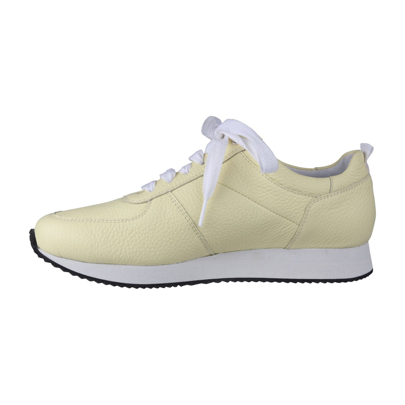 NADJA Damen Sneaker – Weite H, Echtleder/Stretch, Gelb