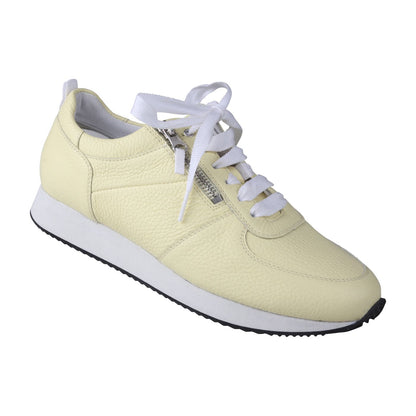 NADJA Damen Sneaker – Weite H, Echtleder/Stretch, Gelb