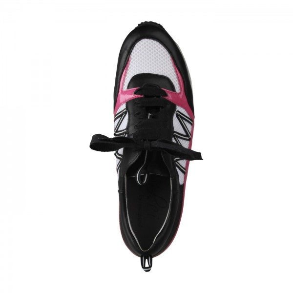 NELE Damen Sneaker – Weite H, Mesh/Leder-Stretch, Pink
