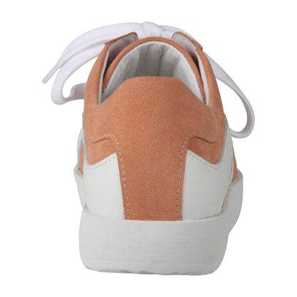 NORA Damen Sneaker – Weite H, Echtleder, Orange