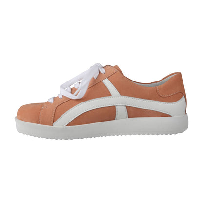 NORA Damen Sneaker – Weite H, Echtleder, Orange