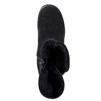 FRANKA Damen Stiefel – Weite H, Echtleder/Lammfellfutter, Schwarz