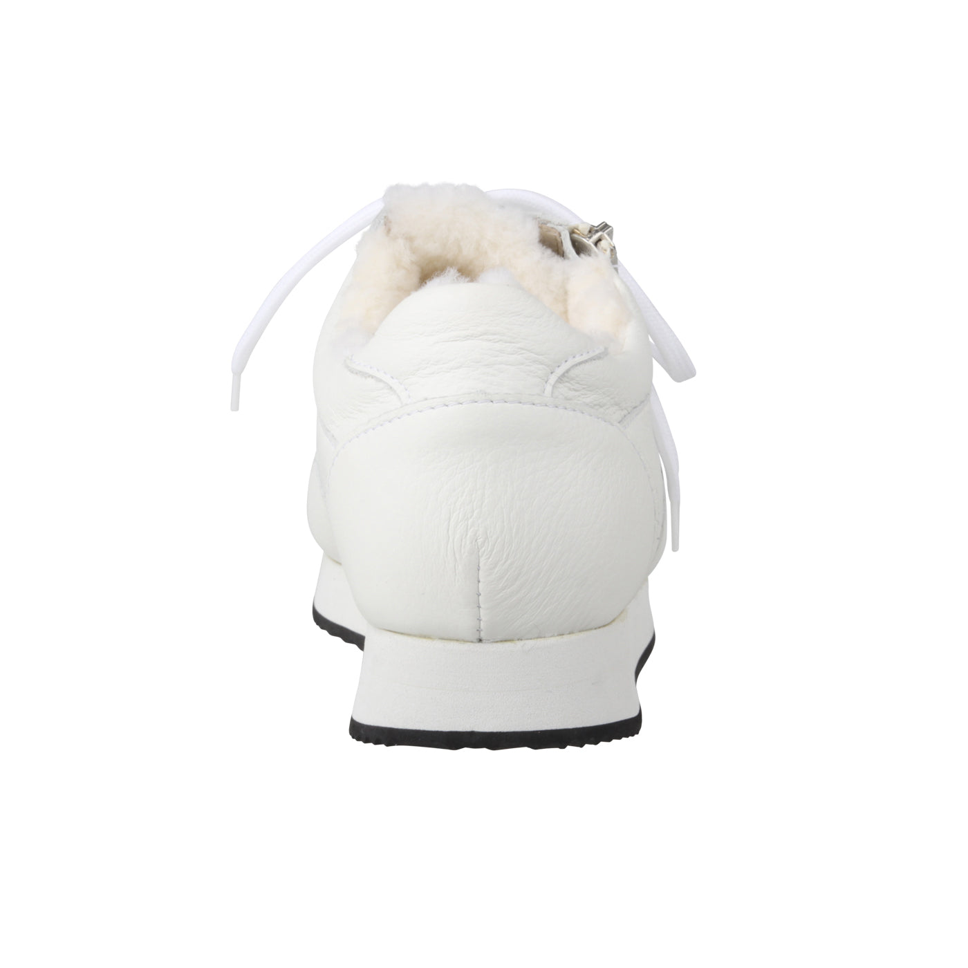 FIONA Damen Sneaker – Weite H, Echtleder/Lammfellfutter, Weiß