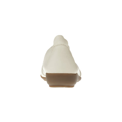 MARIE Damen Mokassin – Weite H, Hirschleder/Memolatex, Hellbeige