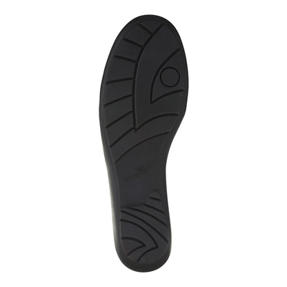 MATILDA Damen Mokassin – Weite H, Stretchmaterial/Memolatex, Schwarz