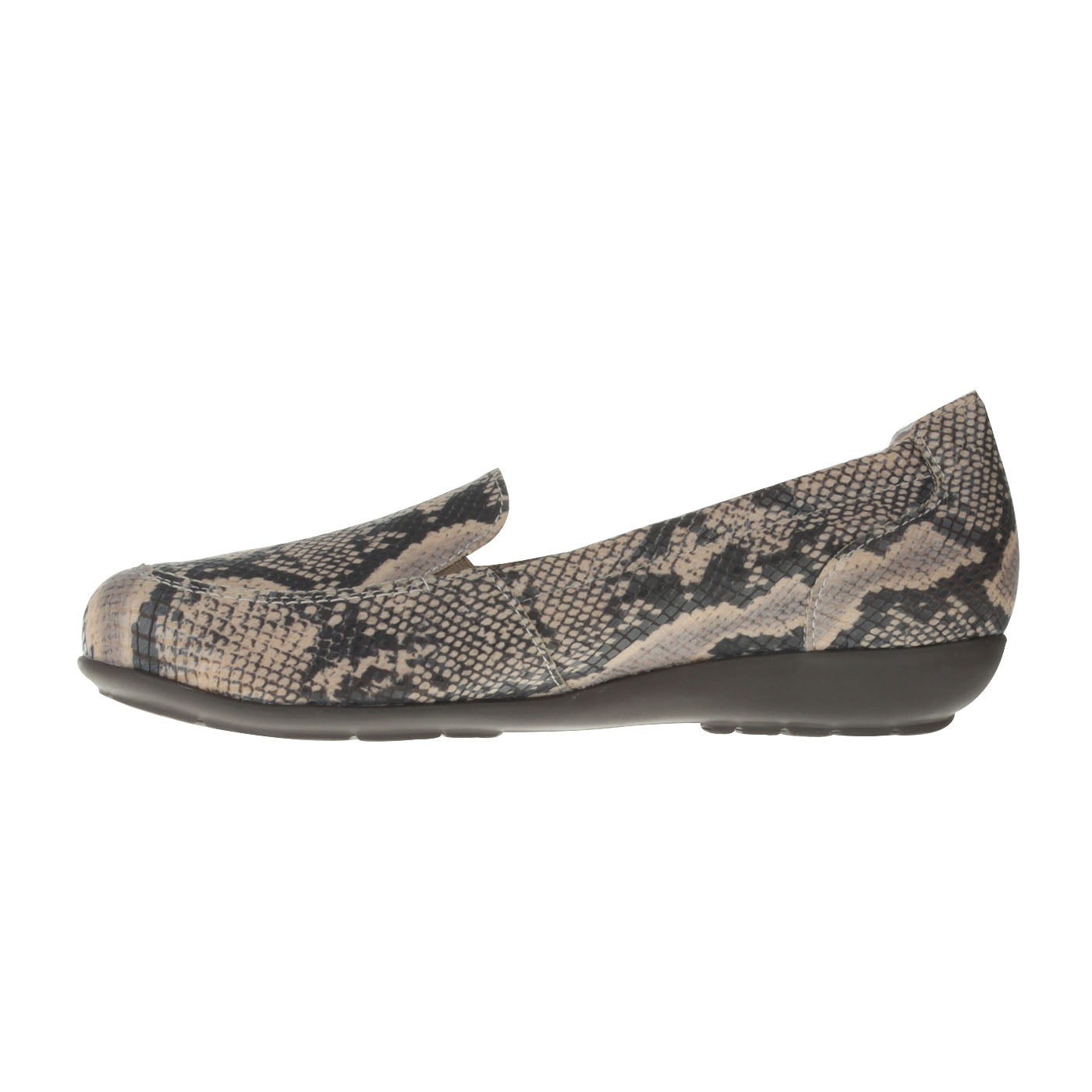MATILDA Damen Mokassin – Weite H, Stretchmaterial/Memolatex, Beige